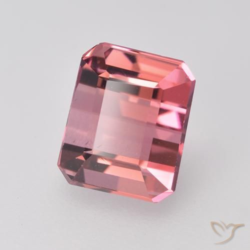 1.63ct Natürlicher hellrosa Turmalin, Smaragdschliff, VVS-VS