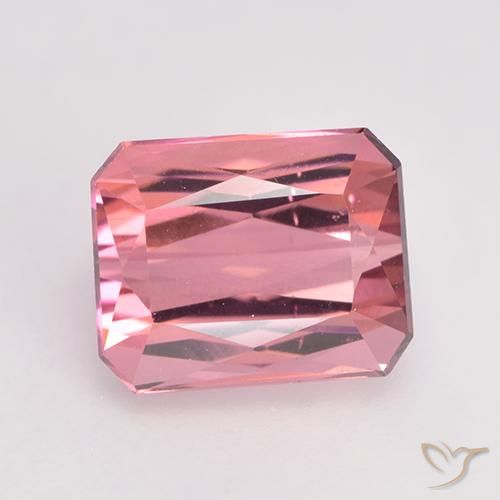 1.90ct Natürlicher Hellrosa Kaugummi Turmalin, Smaragdschliff, VS