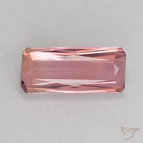 1.93ct Natürlicher Mittelrosa Turmalin, Smaragdschliff, VVS-VS