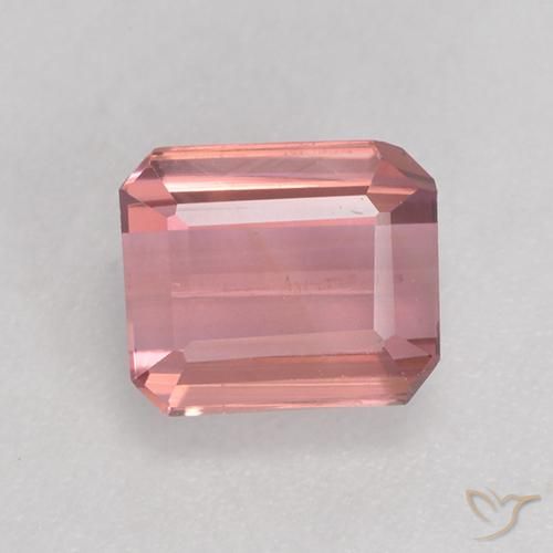 1.39ct Natürlicher Helles Hot Pink Turmalin, Smaragdschliff, VS