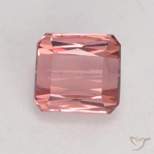 1.44ct Natürlicher hellrosa Turmalin, Oktagonschliff, VS, Photo A