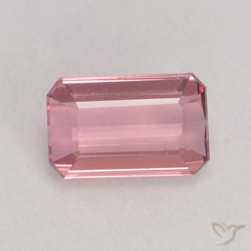 1.01ct Natürlicher Hellrosa Kaugummi Turmalin, Smaragdschliff, VS
