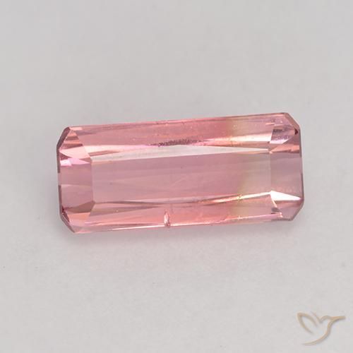 1.83ct Natürlicher Mittel-Hellrosa Turmalin, Smaragdschliff, VS-SI