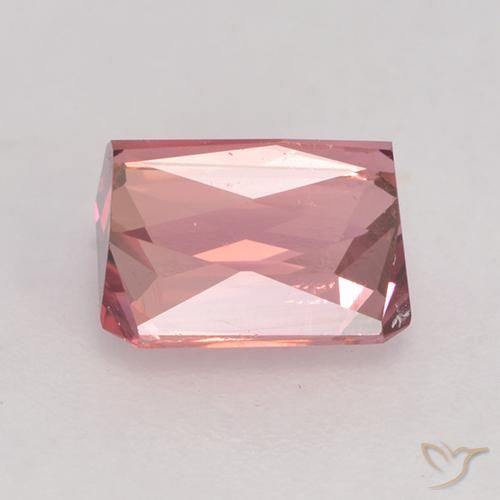 9,17 ctw natürlicher orange-rosa Turmalin, Oktagonschliff, VVS-VS