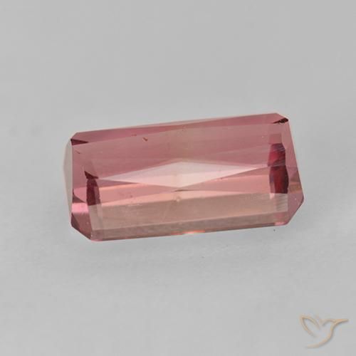 9,17 ctw natürlicher Rosenholz Rosa Turmalin, Oktagonschliff, VVS-VS