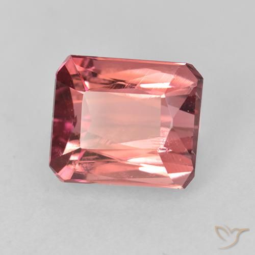 9,17 ctw natürlicher Dunkelpink Turmalin, Oktagonschliff, VS