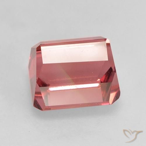9,17 ctw natürlicher Rosenholz Rosa Turmalin, Oktagonschliff, VVS-VS