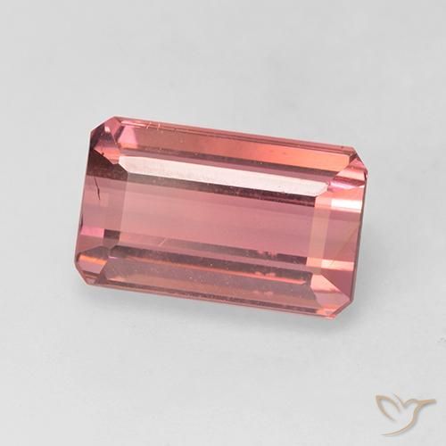9,17 ctw natürlicher Dunkelpink Turmalin, Oktagonschliff, VS