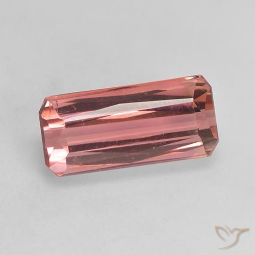 3.51ct Natürlicher Mittelrosa Turmalin, Smaragdschliff, VS