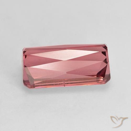 9,17 ctw natürlicher rötlich-rosa Turmalin, Oktagonschliff, VS-SI