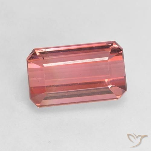 3.07ct Natürlicher Rosenholz Rosa Turmalin, Smaragdschliff, VS