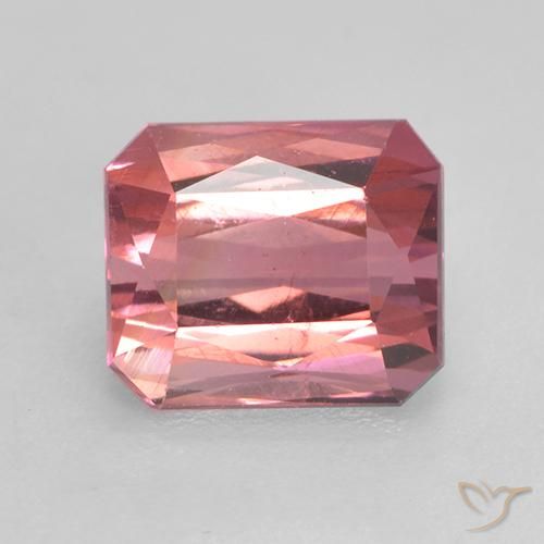 2.14ct Natürlicher Fruchtpunsch Rot Turmalin, Smaragdschliff, VS