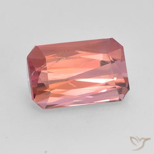 9,17 ctw natürlicher rötlich-rosa Turmalin, Oktagonschliff, SI