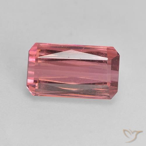 2.26ct Natürlicher Mittelrosa Turmalin, Oktagonschliff, VS-SI, Photo A