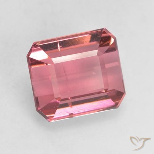 9,17 ctw natürlicher rötlich-rosa Turmalin, Oktagonschliff, SI