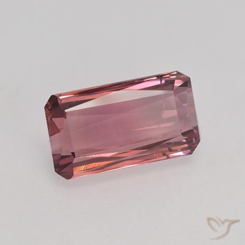 9,17 ctw natürlicher Dunkelpink Turmalin, Oktagonschliff, VS-SI