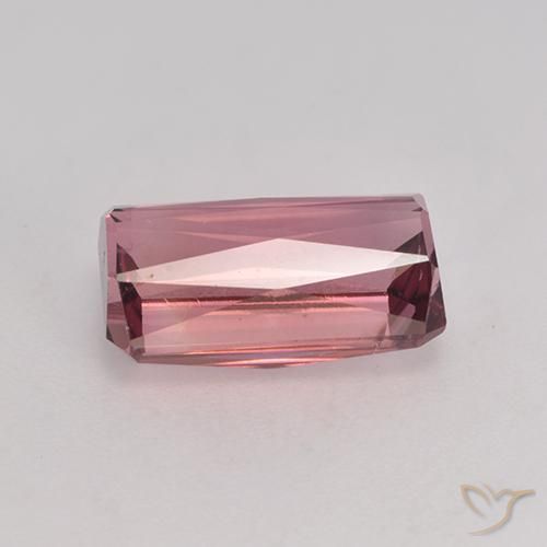 9,17 ctw natürlicher Dunkelpink Turmalin, Oktagonschliff, VS-SI