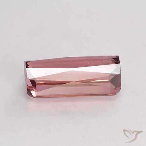 9,17 ctw natürlicher orange-rosa Turmalin, Oktagonschliff, SI