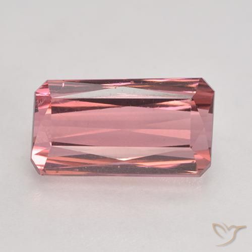 3.59ct Natürlicher Intensives Rosa Turmalin, Smaragdschliff, VS-SI