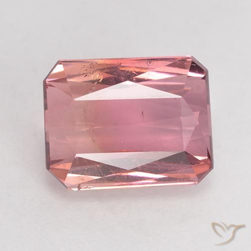 3.36ct Natürlicher Mittelrosa Turmalin, Smaragdschliff, SI