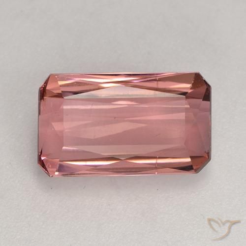 3.01ct Natürlicher Mittelrosa Turmalin, Smaragdschliff, VS