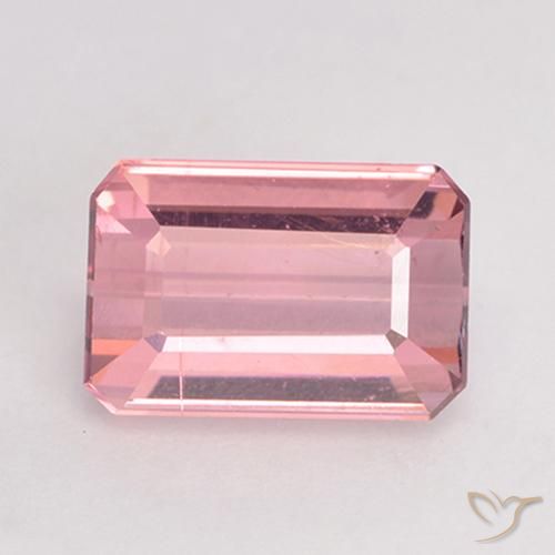 1.85ct Natürlicher Hellrosa Kaugummi Turmalin, Smaragdschliff, VVS-VS