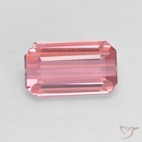 2.11ct Natürlicher Kaugummi Rosa Turmalin, Oktagonschliff, VVS-VS, Photo A