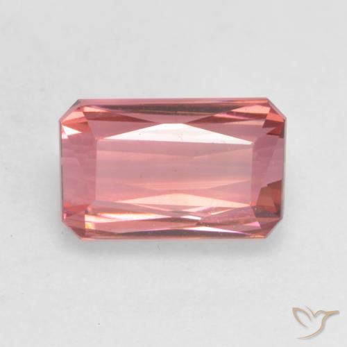 2.19ct Natürlicher Mittelrosa Turmalin, Smaragdschliff, VVS-VS