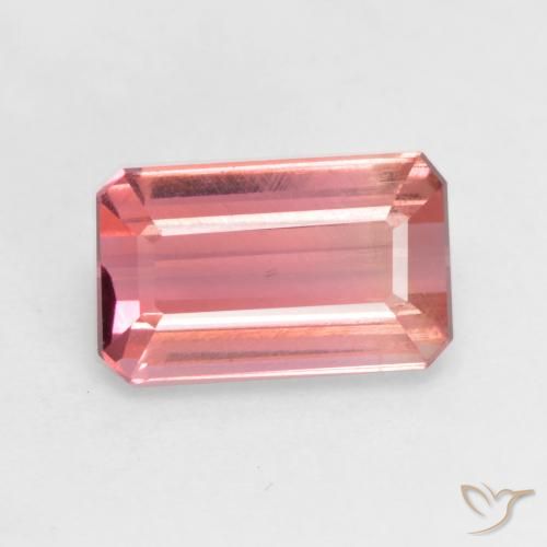 2.37ct Natürlicher Mittelrosa Turmalin, Smaragdschliff, VS