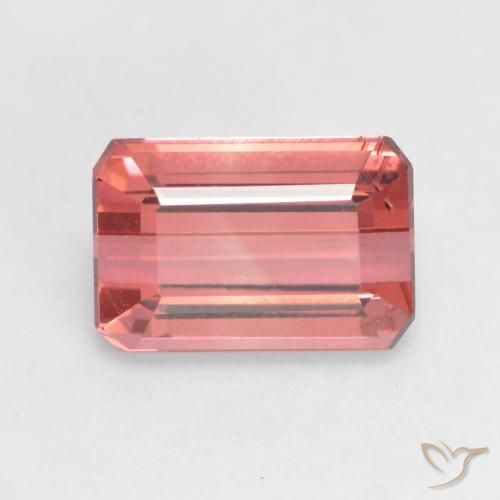 2.30ct Natürlicher Dunkelpink Turmalin, Smaragdschliff, VS