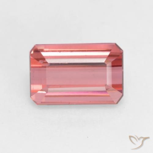 2.05ct Natürlicher tiefrosa Turmalin, Smaragdschliff, VS