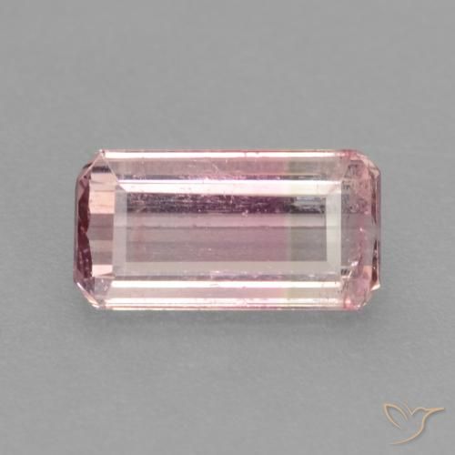 0.94ct Natürlicher Zweifarbig Turmalin, Smaragdschliff, SI
