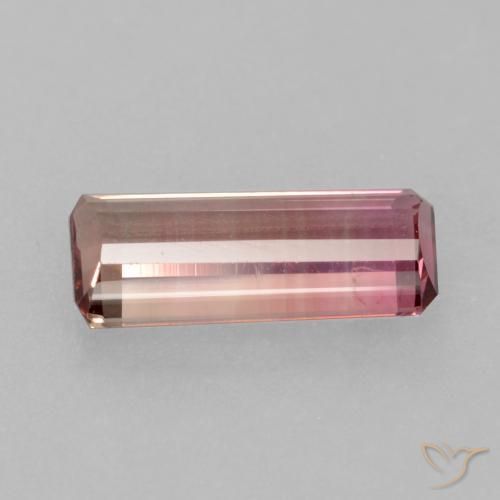 9,17 ctw natürlicher orange-rosa Turmalin, Oktagonschliff, VS