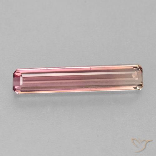 1.45ct Natürlicher Kaugummi Rosa Turmalin, Smaragdschliff, VS
