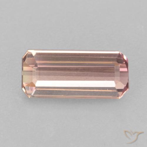 1.65ct Natürlicher hellrosa Turmalin, Smaragdschliff, VVS-VS