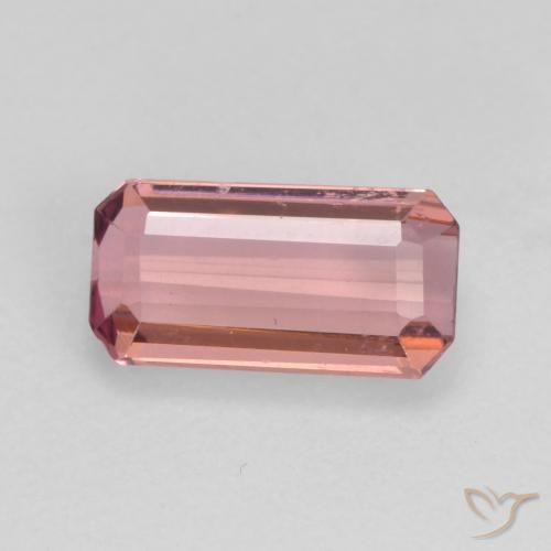 9,17 ctw natürlicher orange-rosa Turmalin, Oktagonschliff, VS