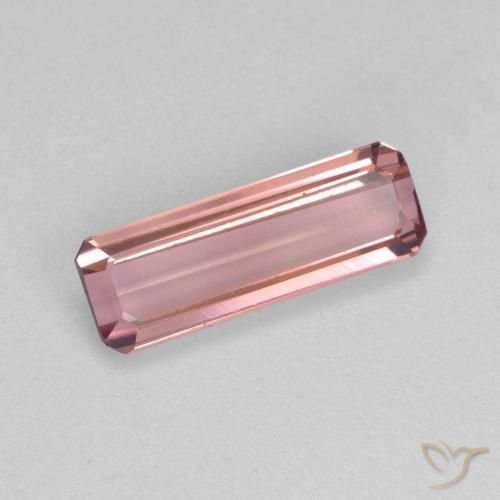 9,17 ctw natürlicher orange-rosa Turmalin, Oktagonschliff, VS
