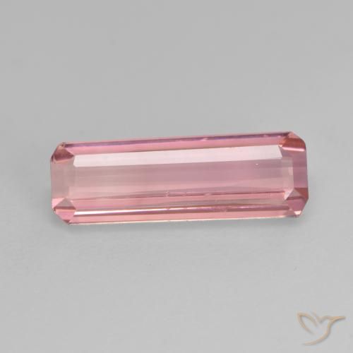 1.45ct Natürlicher hellrosa Turmalin, Smaragdschliff, VS