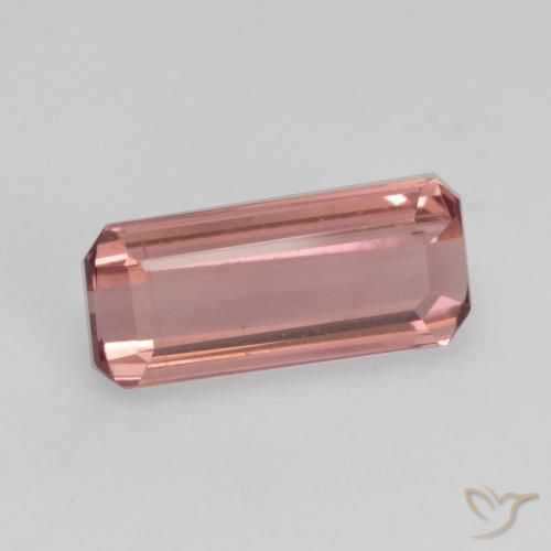 9,17 ctw natürlicher orange-rosa Turmalin, Oktagonschliff, VS-SI