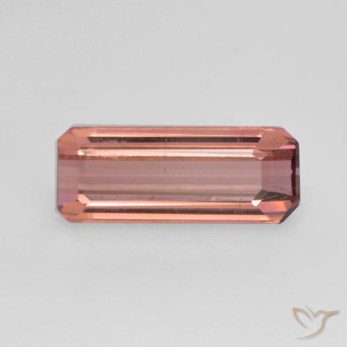 1.22ct Natürlicher Mittelrosa Turmalin, Smaragdschliff, VS-SI