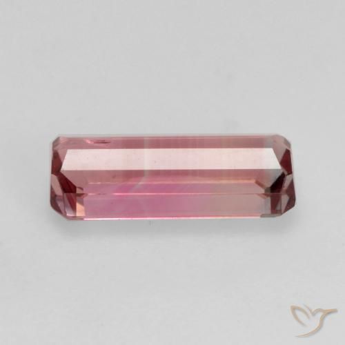 9,17 ctw natürlicher orange-rosa Turmalin, Oktagonschliff, VS-SI