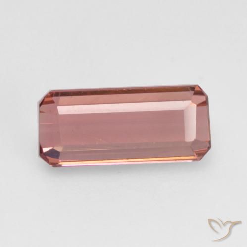 1.37ct Natürlicher Mittelrosa Turmalin, Smaragdschliff, VVS-VS