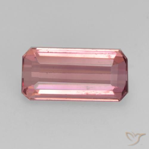 1.26ct Natürlicher Intensives Rosa Turmalin, Smaragdschliff, VS