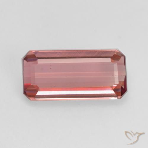 1.48ct Natürlicher Mittelrosa Turmalin, Smaragdschliff, VVS-VS