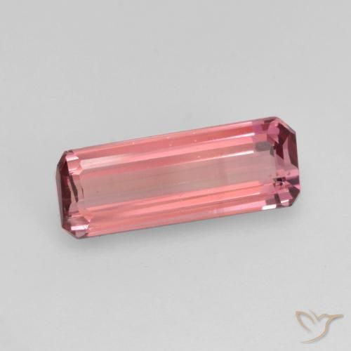 9,17 ctw natürlicher orange-rosa Turmalin, Oktagonschliff, VS-SI