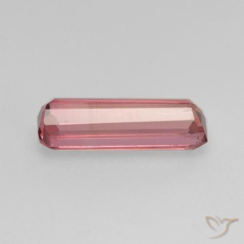 9,17 ctw natürlicher orange-rosa Turmalin, Oktagonschliff, VS-SI