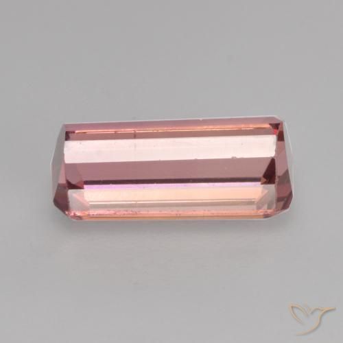 9,17 ctw natürlicher orange-rosa Turmalin, Oktagonschliff, VVS-VS