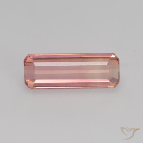 1.14ct Natürlicher Erdiges Rosa Turmalin, Smaragdschliff, VS