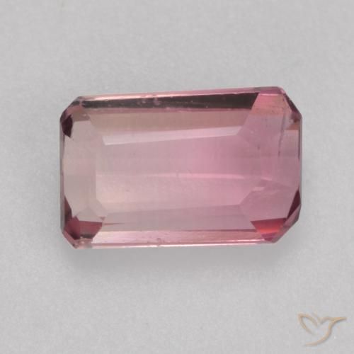 0.58ct Natürlicher Hellrosa Kaugummi Turmalin, Smaragdschliff, VS