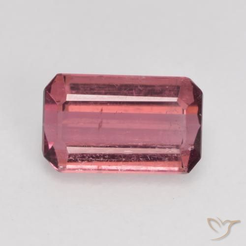 0.88ct Natürlicher Lila-rosa Turmalin, Smaragdschliff, SI